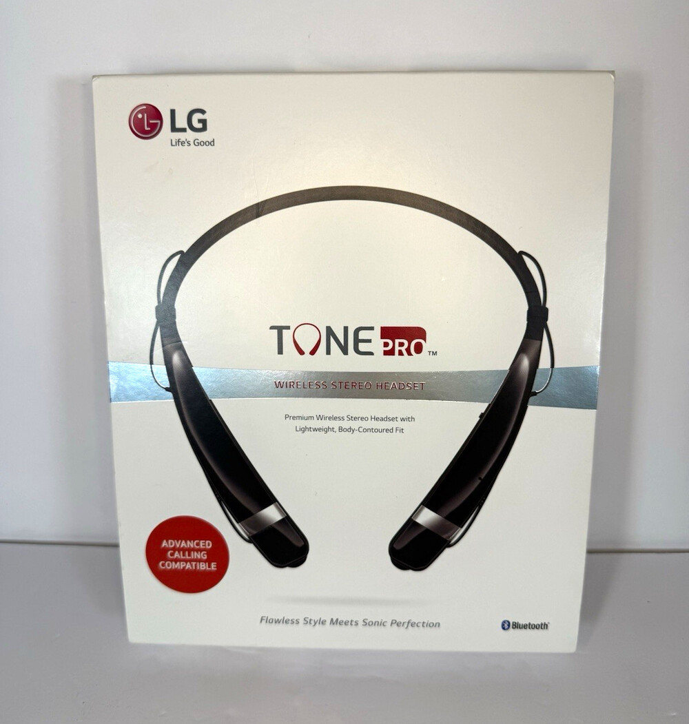 LG Tone Pro HBS-760 Bluetooth Wireless Neckband In-Ear Headset Black